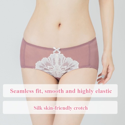 VEIMIA Cute Ultra-thin Lace Panties, Lightweight & Skin-friendly With Silky Smooth Touch