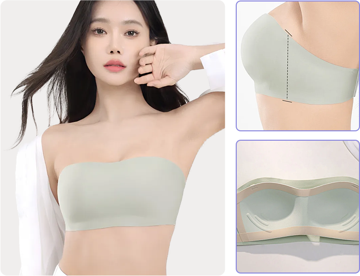 {"default":"Wireless strapless bra brathable anti-slip seamless tube top Veimia"}
