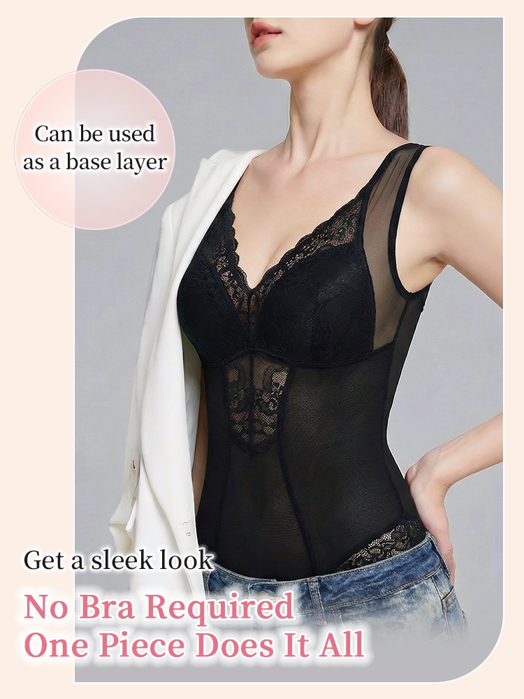 Versatile Bodysuits Sculpt Natural Curves Comfortably & Bra-free While Long-lasting Supports VEIMIA