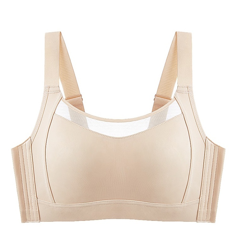 VEIMIA Beige Color of Visually Slimming No.1 & Two-year Repurchase List No.1 Wire-free Minimizer Bra