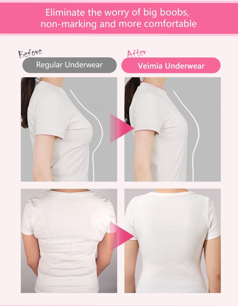 Veimia Visually Slimming No.1 Minimizer Bra is More Confortable and None Marking Under Clothes