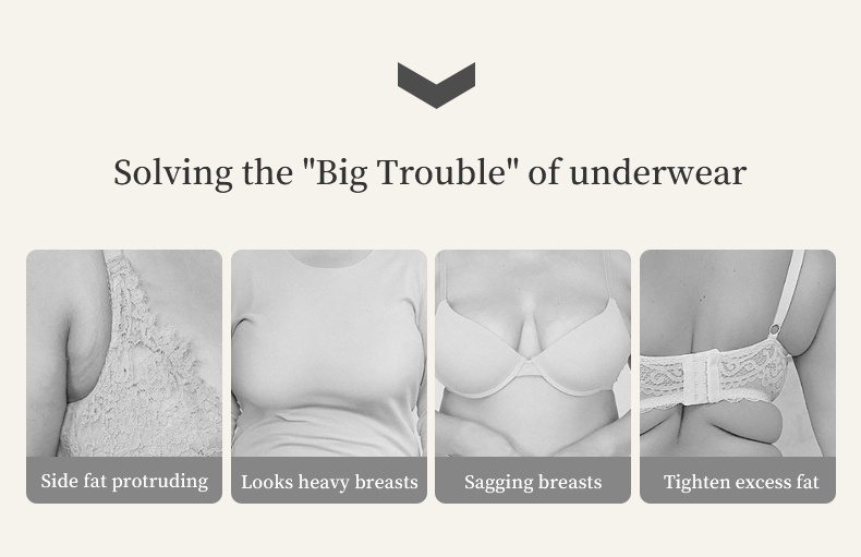 Veimia Visually Slimming No.1 Minimizer Bra Solving The Big Trouble Of Underwear
