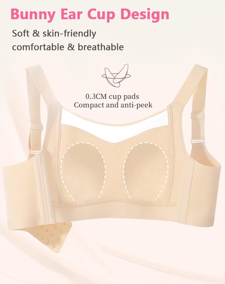 Veimia Visually Slimming No.1 Minimizer Bra Has Bunny Ear Cup Design