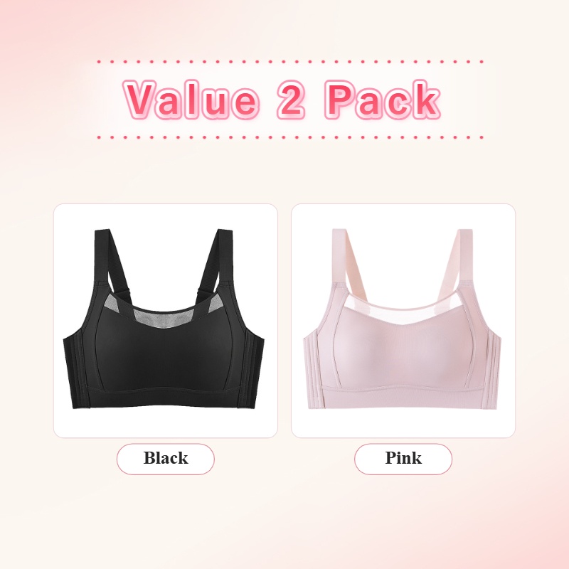 VEIMIA Minimizer Bra - Visually Slimming No.1 & Two-year Repurchase List No.1, Anti-shaking While Doing Sports, Seamless Prevent Accidental Exposure