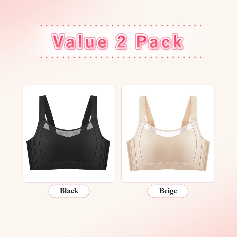 VEIMIA Minimizer Bra - Visually Slimming No.1 & Two-year Repurchase List No.1, Anti-shaking While Doing Sports, Seamless Prevent Accidental Exposure