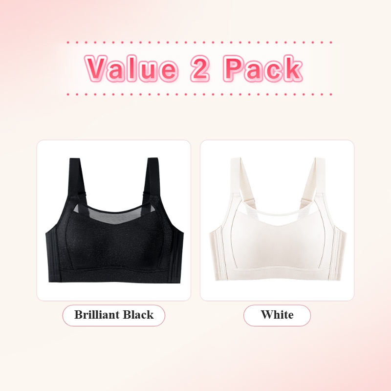 VEIMIA Minimizer Bra - Visually Slimming No.1 & Two-year Repurchase List No.1, Anti-shaking While Doing Sports, Seamless Prevent Accidental Exposure
