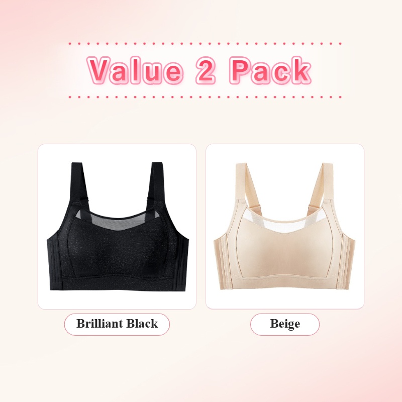VEIMIA Minimizer Bra - Visually Slimming No.1 & Two-year Repurchase List No.1, Anti-shaking While Doing Sports, Seamless Prevent Accidental Exposure