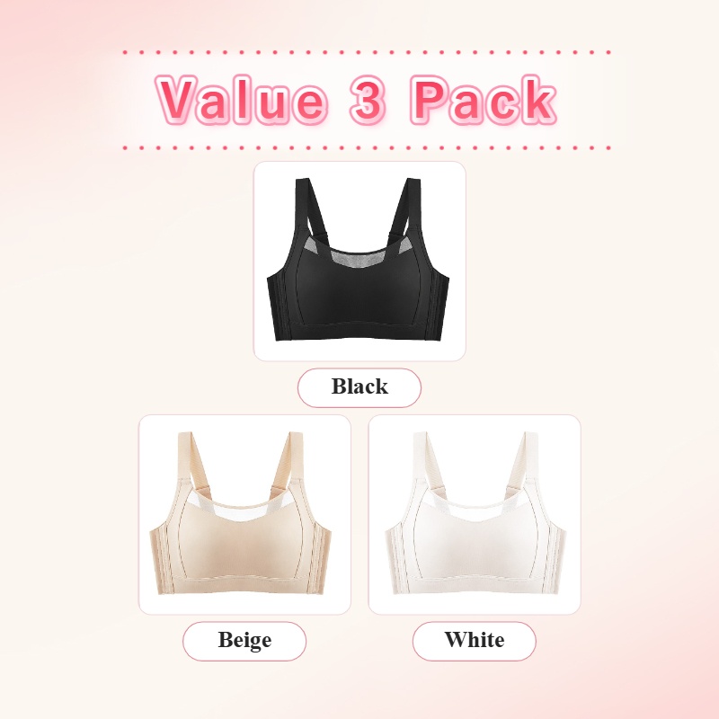 VEIMIA Minimizer Bra - Visually Slimming No.1 & Two-year Repurchase List No.1, Anti-shaking While Doing Sports, Seamless Prevent Accidental Exposure