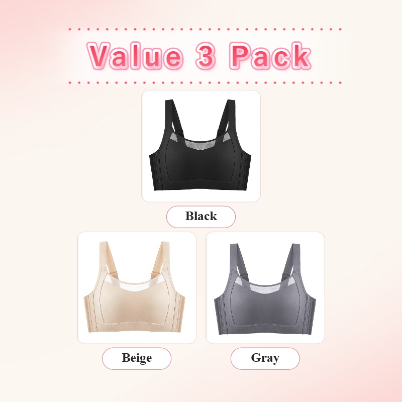 VEIMIA Minimizer Bra - Visually Slimming No.1 & Two-year Repurchase List No.1, Anti-shaking While Doing Sports, Seamless Prevent Accidental Exposure