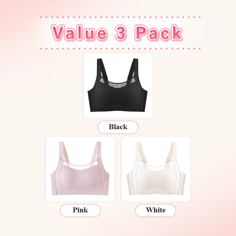 VEIMIA Minimizer Bra - Visually Slimming No.1 & Two-year Repurchase List No.1, Anti-shaking While Doing Sports, Seamless Prevent Accidental Exposure