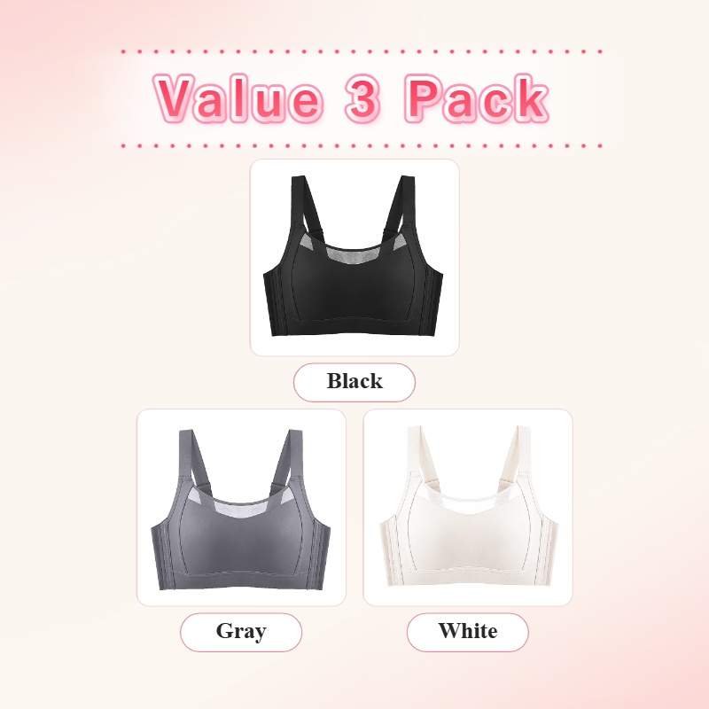 VEIMIA Minimizer Bra - Visually Slimming No.1 & Two-year Repurchase List No.1, Anti-shaking While Doing Sports, Seamless Prevent Accidental Exposure