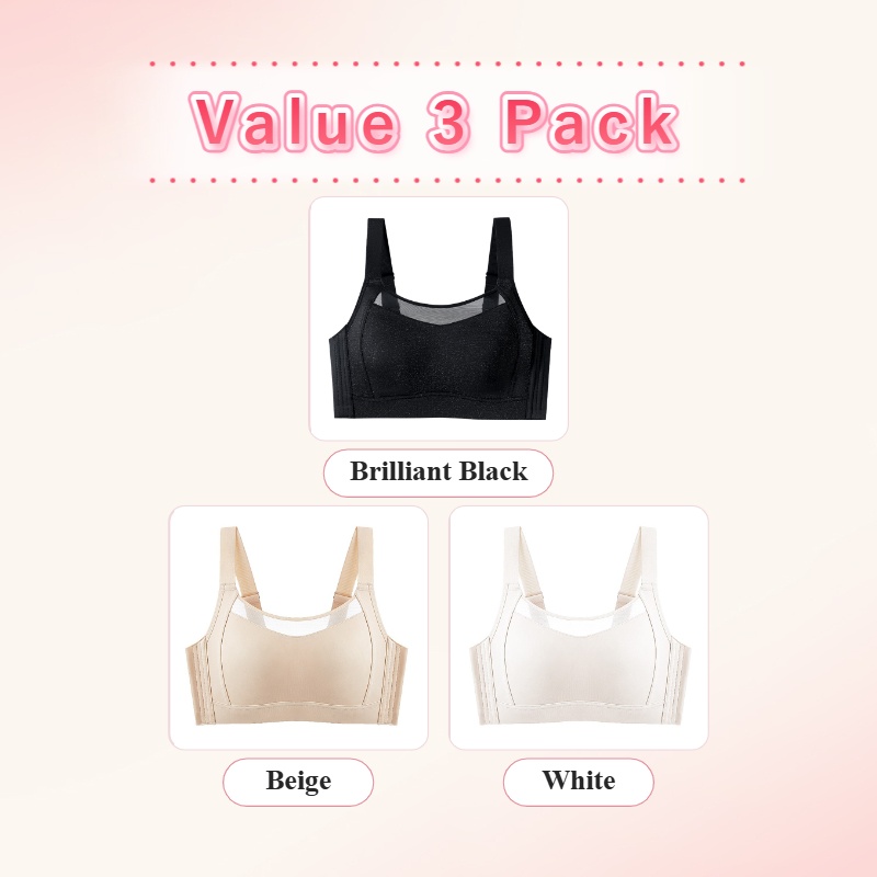 VEIMIA Minimizer Bra - Visually Slimming No.1 & Two-year Repurchase List No.1, Anti-shaking While Doing Sports, Seamless Prevent Accidental Exposure