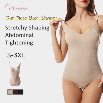 Tummy Control Waist Slimming Womens One-piece Shapewear Bodysuit VEIMIA