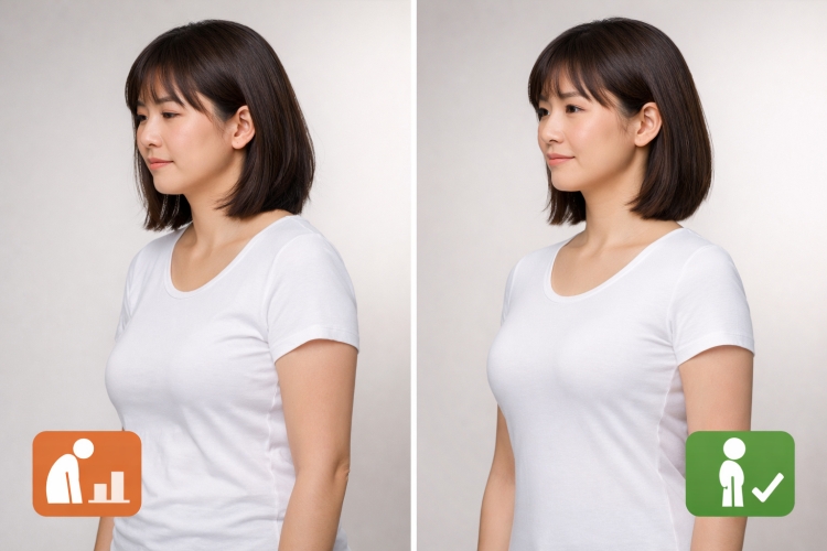 why same bra size looks different posture and support asia