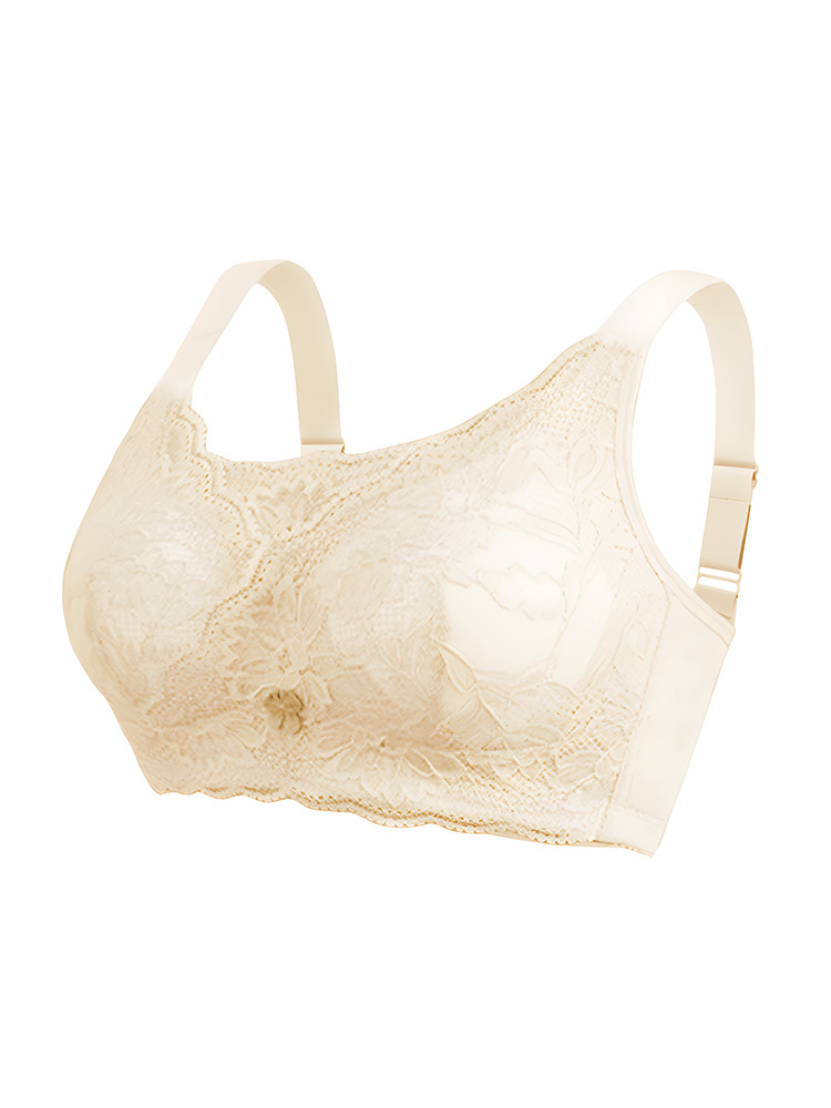 Wireless Laces Mastectomy Bras With Prosthesis Pocket, Sensitive Skin-friendly Cotton Linings For Comfort Fits VEIMIA