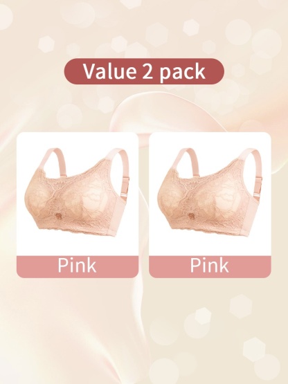 Wireless Laces Mastectomy Bra With Prosthesis Pockets, Sensitive Skins-friendly Cotton Lining For A Comfort Fit VEIMIA