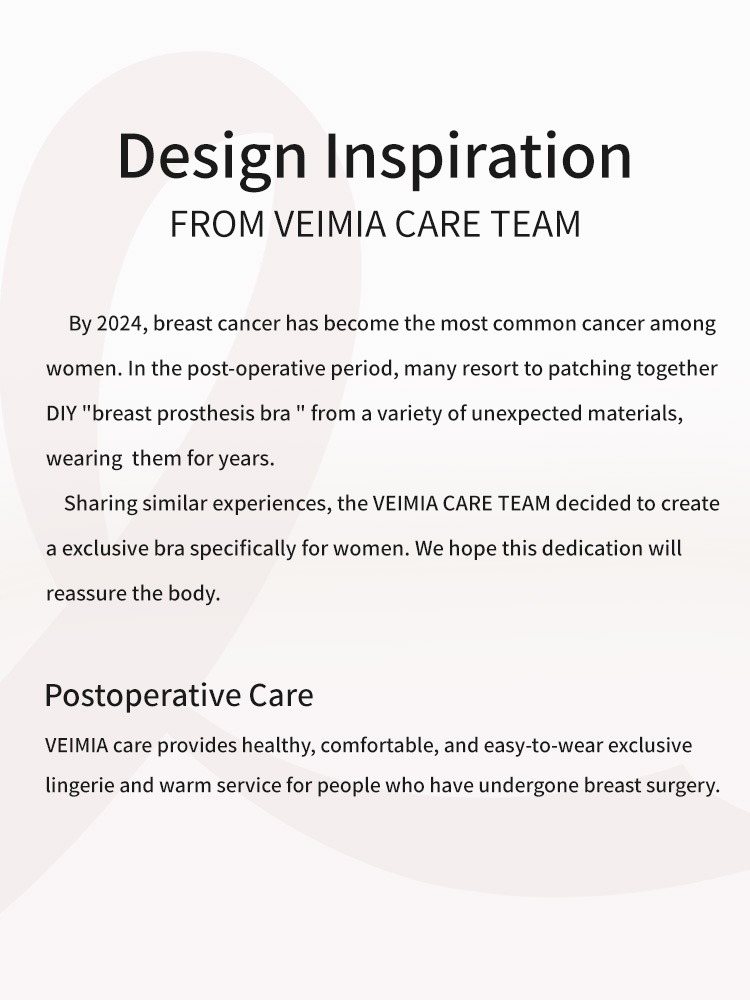 Wireless Lace Mastectomy Bra With Prosthesis Pocket, Sensitive Skin-friendly Cotton Linings For Comfort Fits VEIMIA