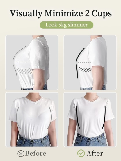 Wireless Minimizer Bras Sporty Styles Design, Lifts & Secures With Breathable Fits VEIMIA
