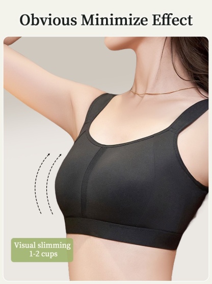 Wireless Minimizer Bra Sporty Style Designs, Lift & Secures With Breathable Fit VEIMIA
