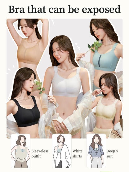 Wireless Minimizer Bras Sporty Style Design, Lift & Secures With Breathable Fit VEIMIA
