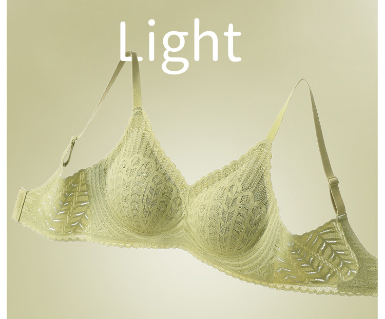 Lightweight One-piece Traceless Lace Wireless Push Up Bra Gather And Shape Breasts Veimia