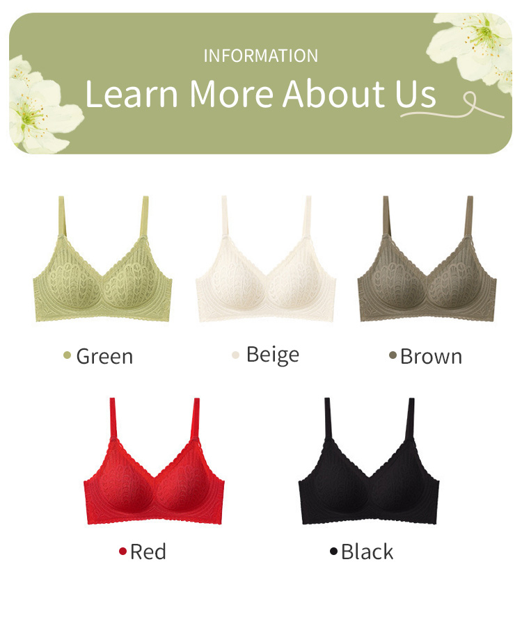 Lightweight One piece Lace Wireless Push Up Bra Support And Shape Breast Veimia