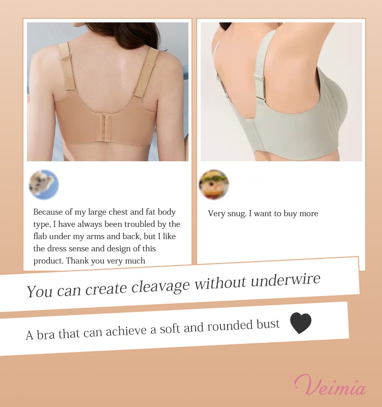 Anti-sagging Wireless Bra Lift Up And Support For Round Breast Shape VEIMIA