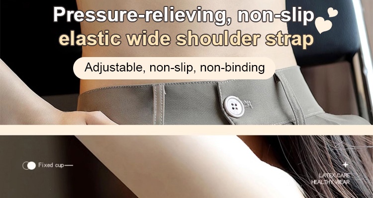 Seamless Anti-sagging Wireless Bra Sexy Cross Lace Lift Up And Support VEIMIA