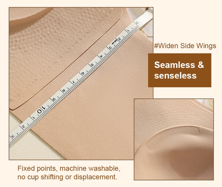 Anti-sagging Wireless Seamless Bras Cross Lace Lifting Up And Support High Side Wings VEIMIA