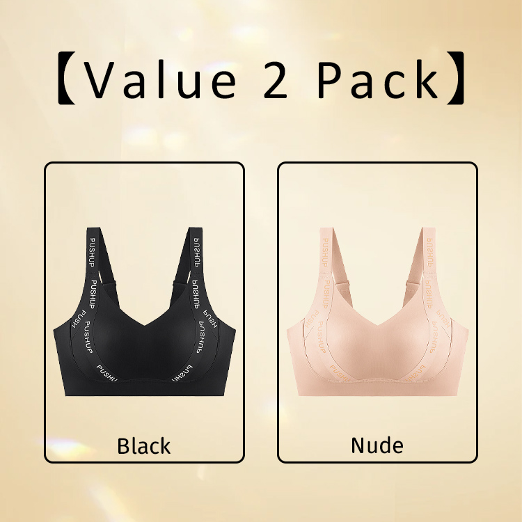 VEIMIA Wireless Push Up Minimizer Bra High Support Anti-sagging