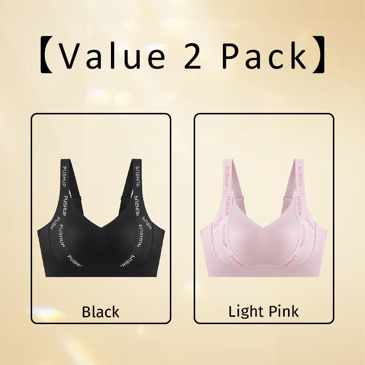 VEIMIA Wireless Push Up Minimizer Bra High Support Anti-sagging