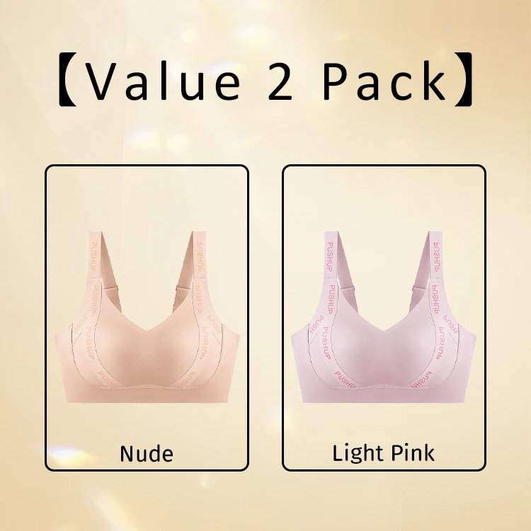 VEIMIA Wireless Push Up Minimizer Bra High Support Anti-sagging