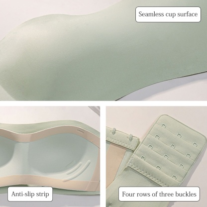 Wireless Strapless Bra Breathable Anti-slip Seamless Tube Top Skin-friendly Fabric VEIMIA