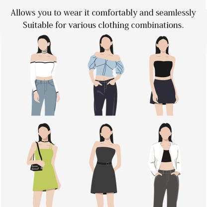 Wireless Strapless Bra Breathable Anti-slip Seamless Stable Support Skin-friendly Fabric VEIMIA