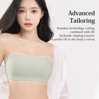 Wireless Strapless Bra Breathable Anti-slip Seamless Tube Tops Stable Support VEIMIA