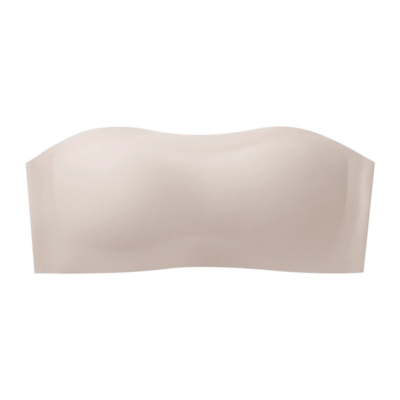 Nude Color Wireless Strapless Bra Breathable Anti-slip Seamless Tube Top Stable Support Skin-friendly Fabric VEIMIA
