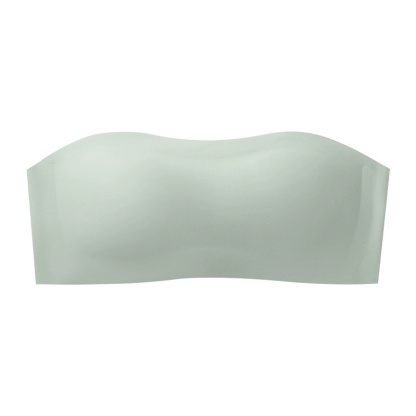 Green Color Wireless Strapless Bra Breathable Anti-slip Seamless Tube Top Stable Support Skin-friendly Fabric VEIMIA