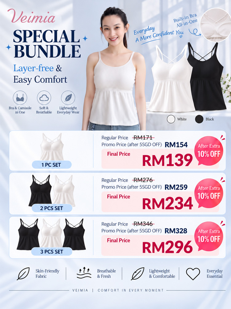 【VEIMIA X Jiawen910】VEIMIA Women Camisole Cover Fat For Slimming, Ultra Cool & Breathable Fabric Tank Tops With Built In Bra