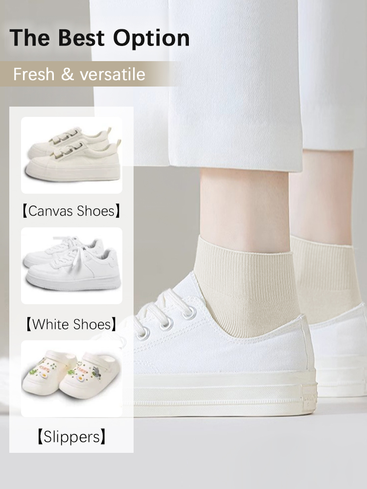 Long-lasting High Elastic Women Premium Breathable Cotton Socks VEIMIA
