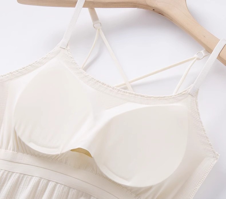 Women Slimming Camisole Cover Fat Will Not Stuffy And Sweaty Breathable Fabric Tank Tops With Built In Bras VEIMIA