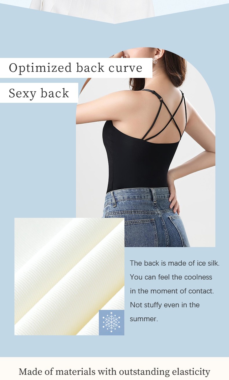 Slimming Camisole Cover Fat For Women Ultra Quick-Dry Cooling & Breathable Fabric Tank Tops With Built In Bra VEIMIA