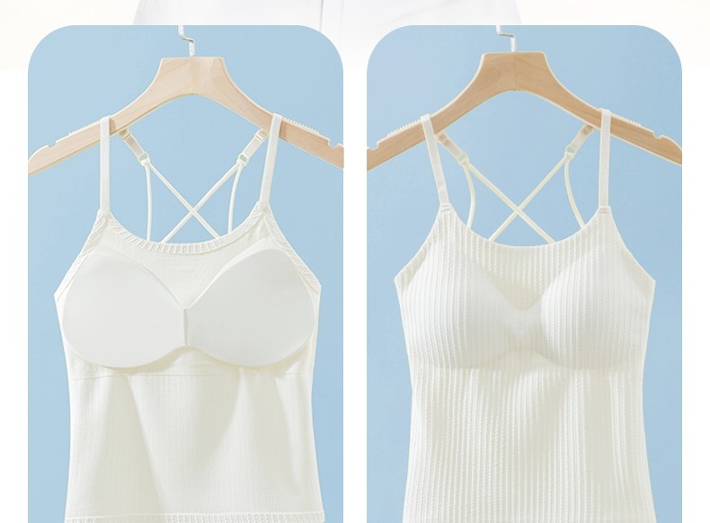 Women Slimming Camisole Cover Fat Ultra Cool Breathable Fabric Tank Tops With Built In Bra VEIMIA