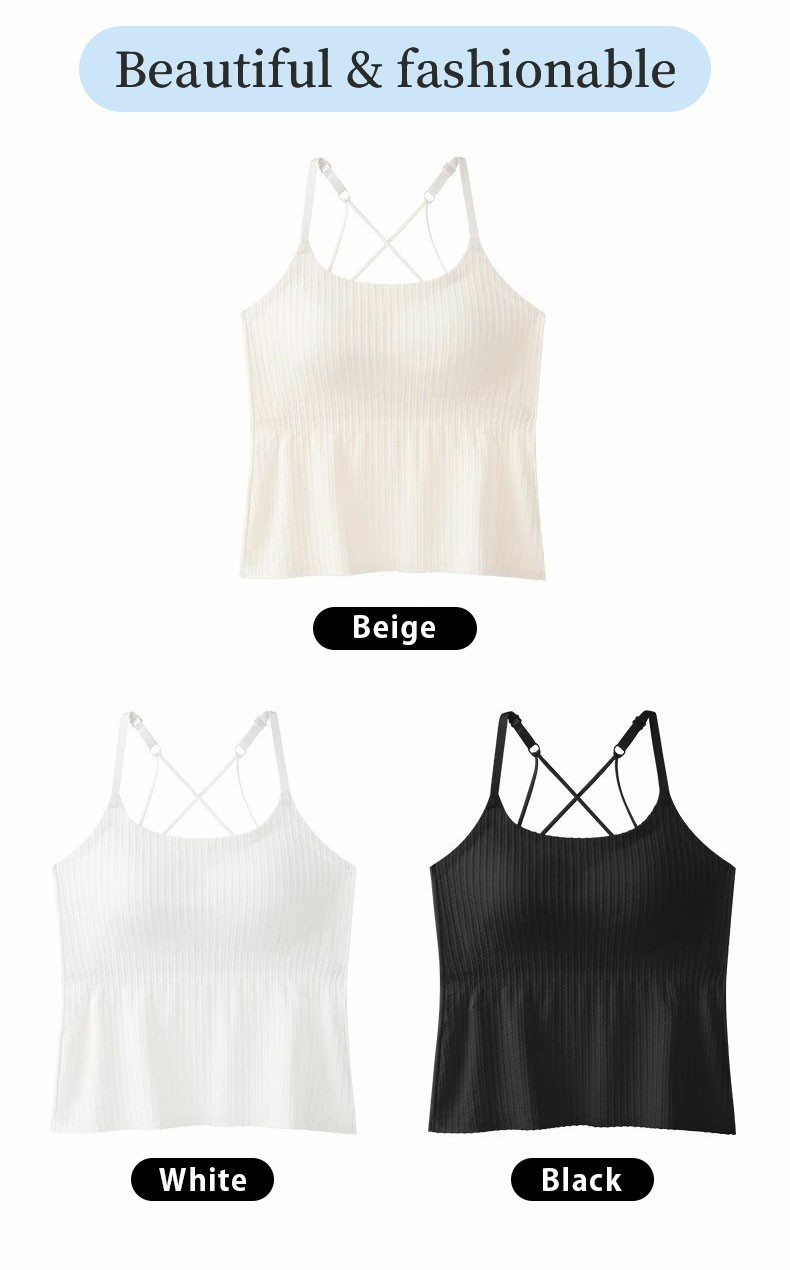Super Slimming Camisole Cover Fat For Women Ultra Cool Breathable Fabric Tank Tops With Built In Bra VEIMIA