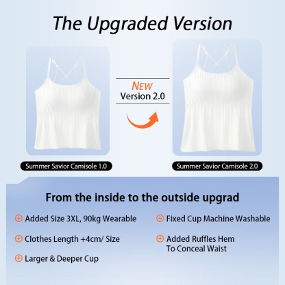 VEIMIA Women Camisole Cover Fat For Slimming, Ultra Cool & Breathable Fabric Tank Tops With Built In Bra