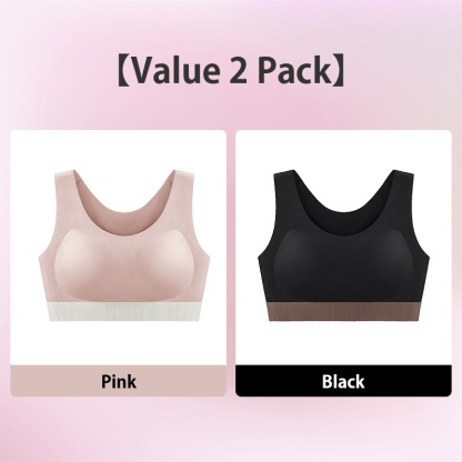 Womens Shockproof Padded Sports Bra Tank Top Breathable Full Coverage Cups Support VEIMIA