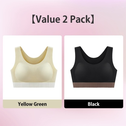 Womens Shockproof Padded Sport Bra Tank Top Breathable Full Coverage Stable Support VEIMIA