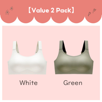 VEIMIA Women's Plus Size Seamless Bra With Double Stable Support Lift Up Breast