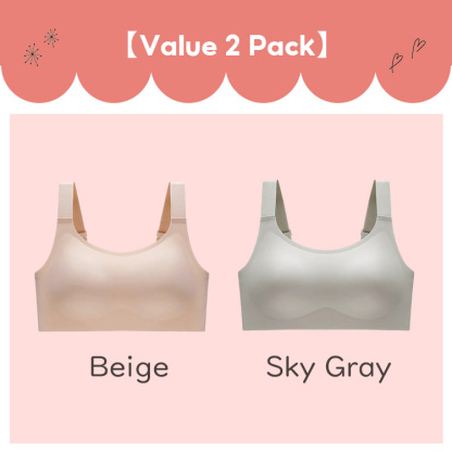 VEIMIA Women's Plus Size Seamless Bra With Double Stable Support Lift Up Breast