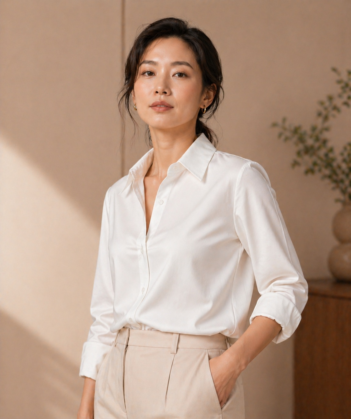 VEIMIA best seamless bra for office lady white shirt and light top outfits