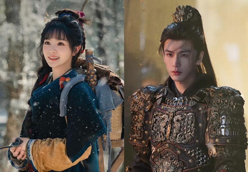 Pursuit of Jade romantic still featuring Zhang Linghe and Tian Xiwei as fans ask for the deleted kiss scenes back